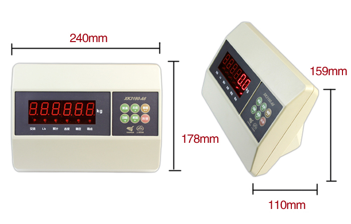 XK3190-A6称重仪表外形尺寸